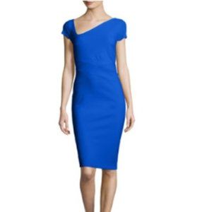 Chiara Boni La Petite Robe Meiko Asymmetric Sheath Dress (IT 42 / US 6), Cobalt